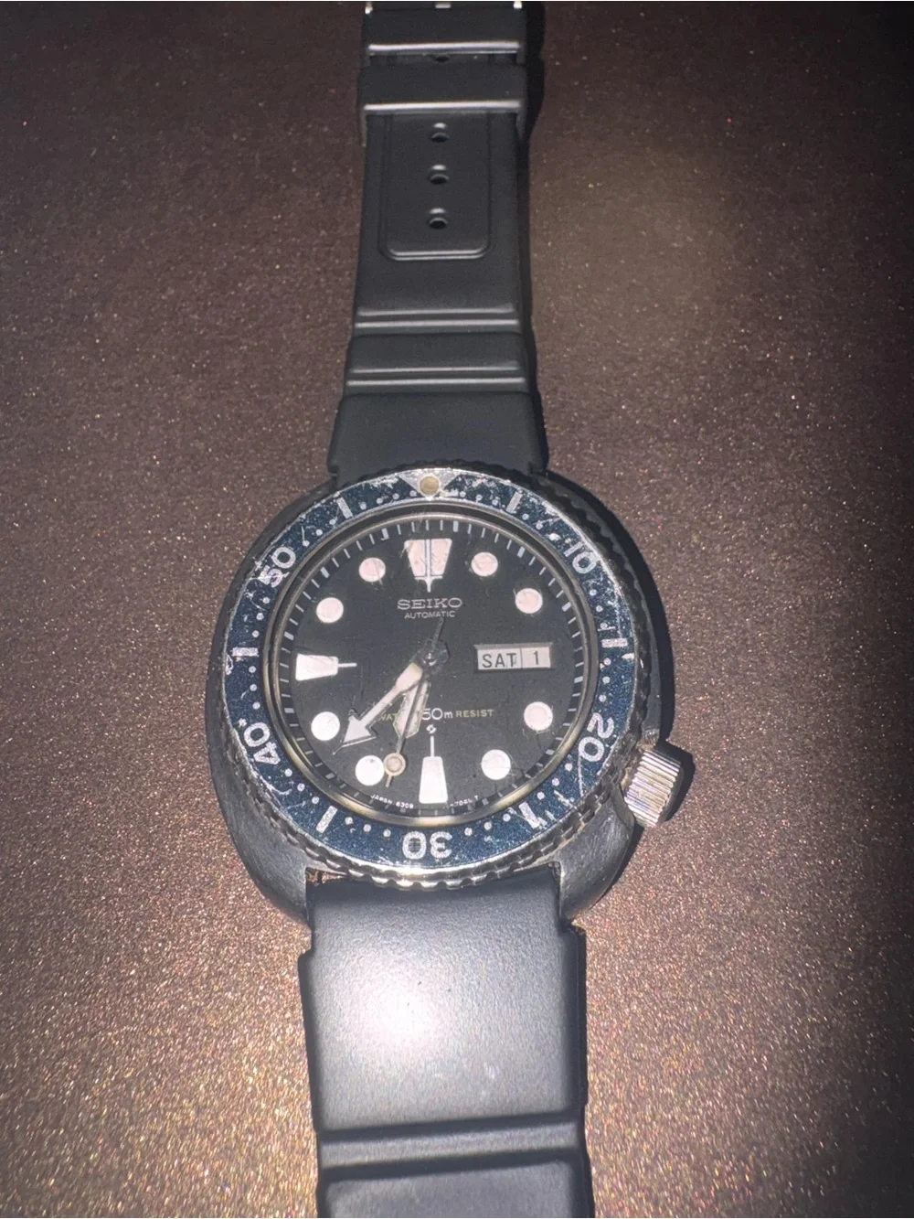 Vintage Seiko Turtle Automatic Dive Watch 6309 7049